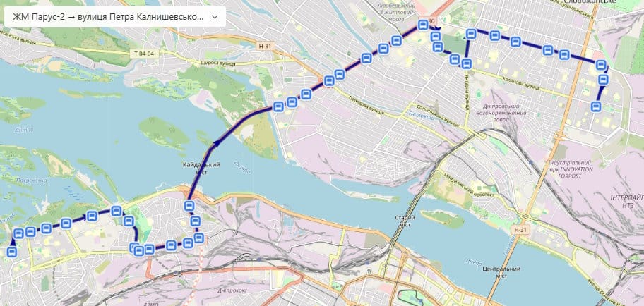 Маршрутка № 95А Дніпро