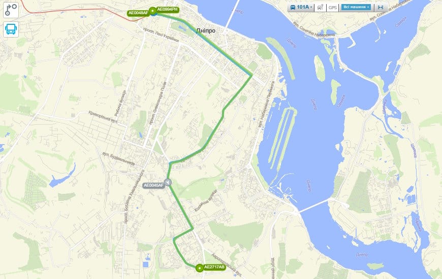 Маршрутка № 101А Дніпро