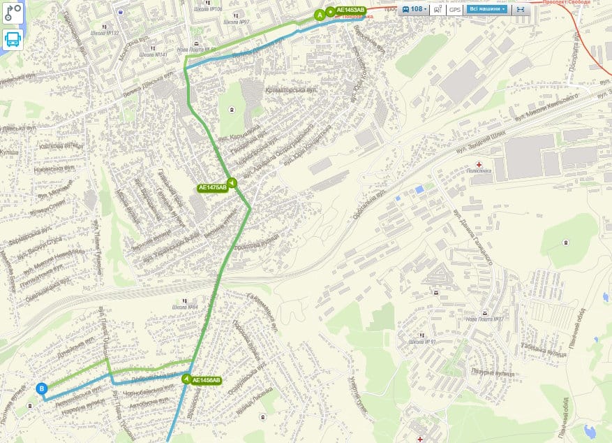 Маршрутка № 108 Дніпро