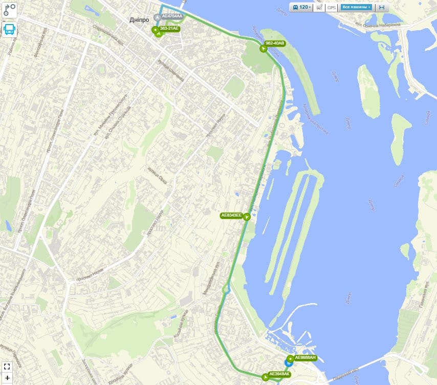 Маршрутка № 120 Дніпро