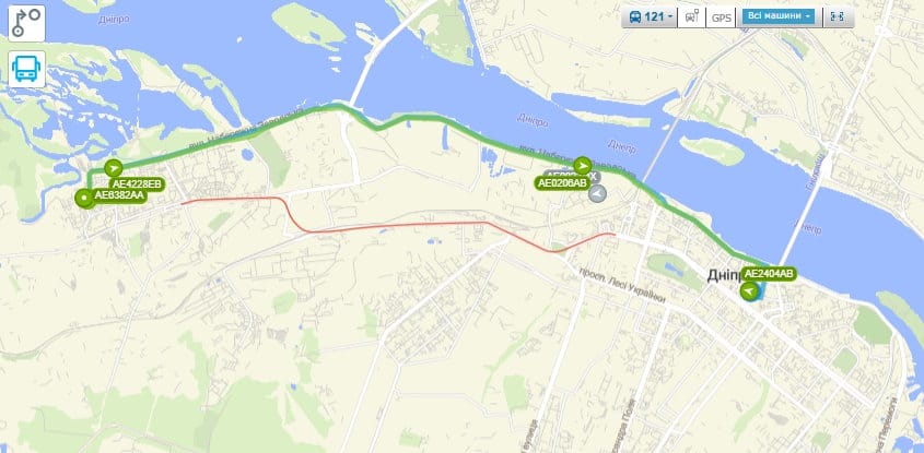 Маршрутка № 121 Дніпро