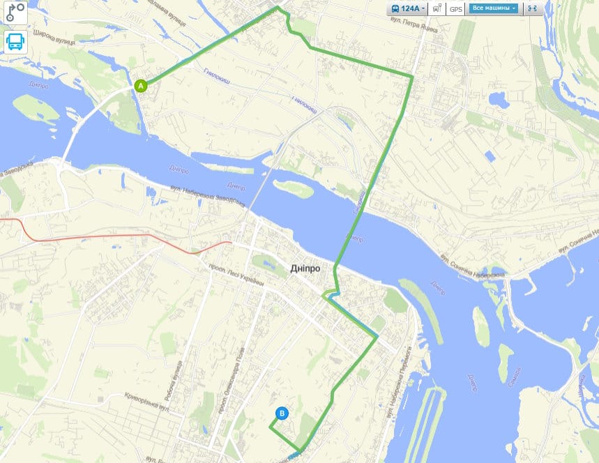 Маршрутка № 124А Дніпро