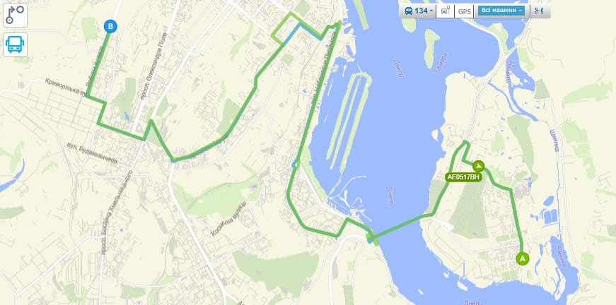 Маршрутка № 134 Дніпро