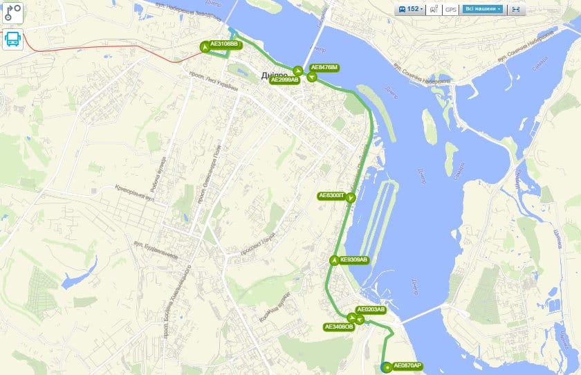 Маршрутка № 152 Дніпро