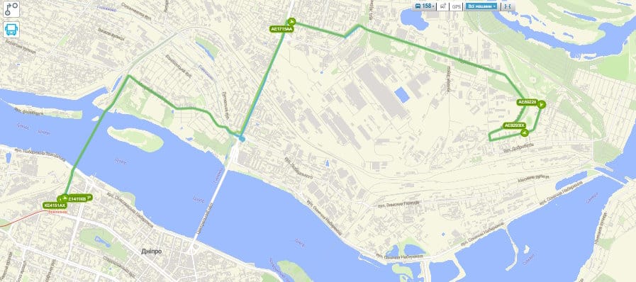 Маршрутка № 158 Дніпро