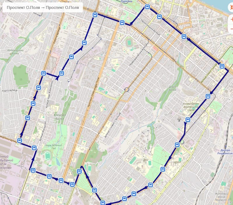 Тролейбус А Дніпро