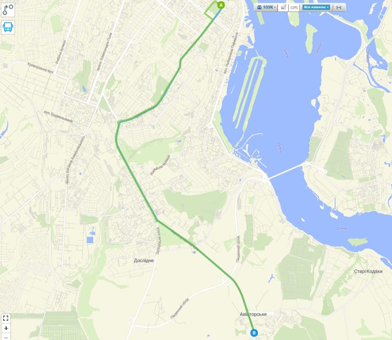 Автобус 109к Дніпро