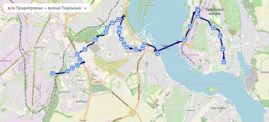 Маршрутка № 18 Дніпро