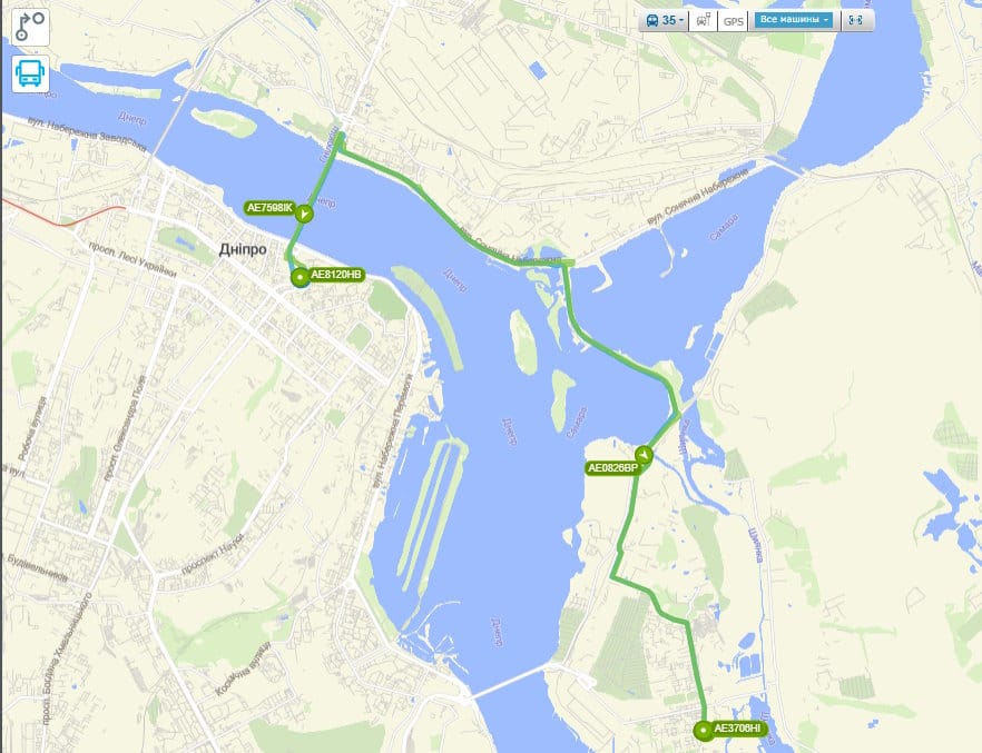 Маршрутка № 35 Дніпро