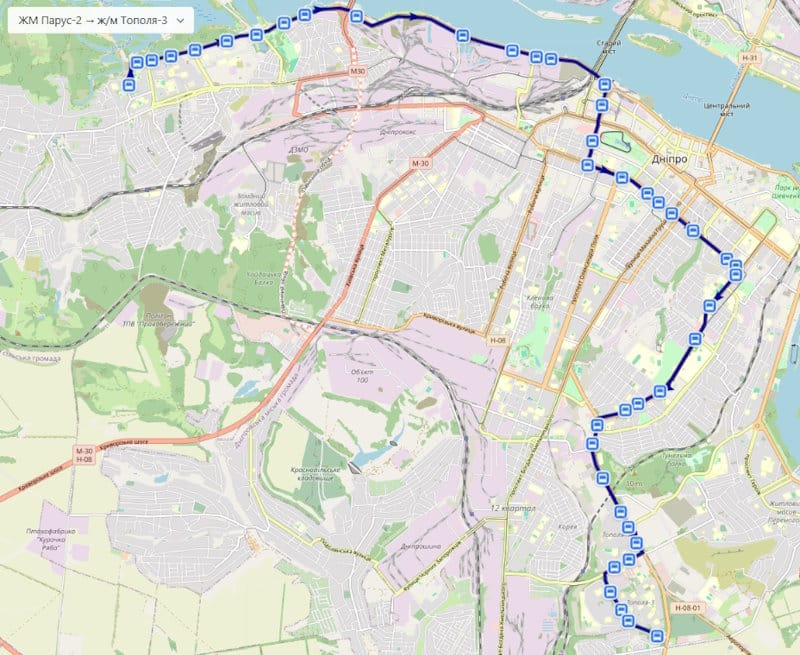 Маршрутка № 40 Дніпро