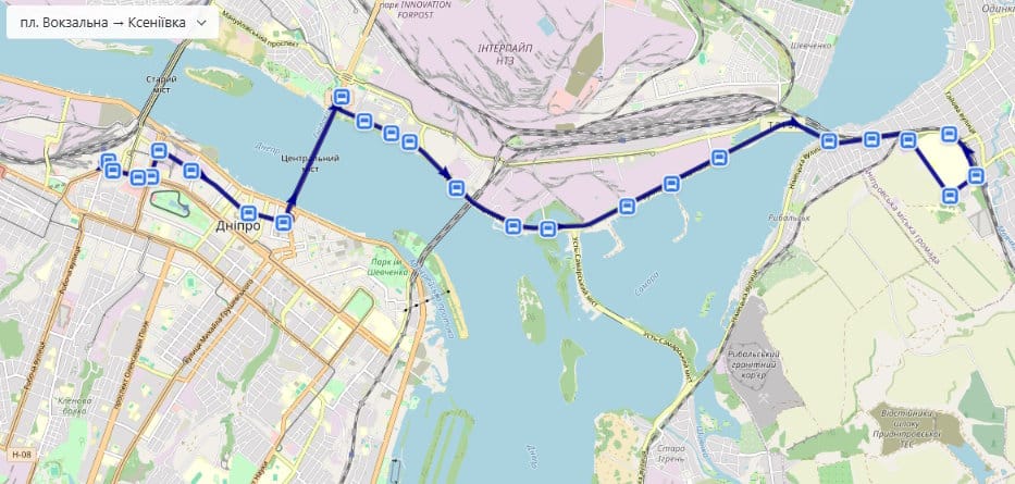 Маршрутка № 54 Дніпро