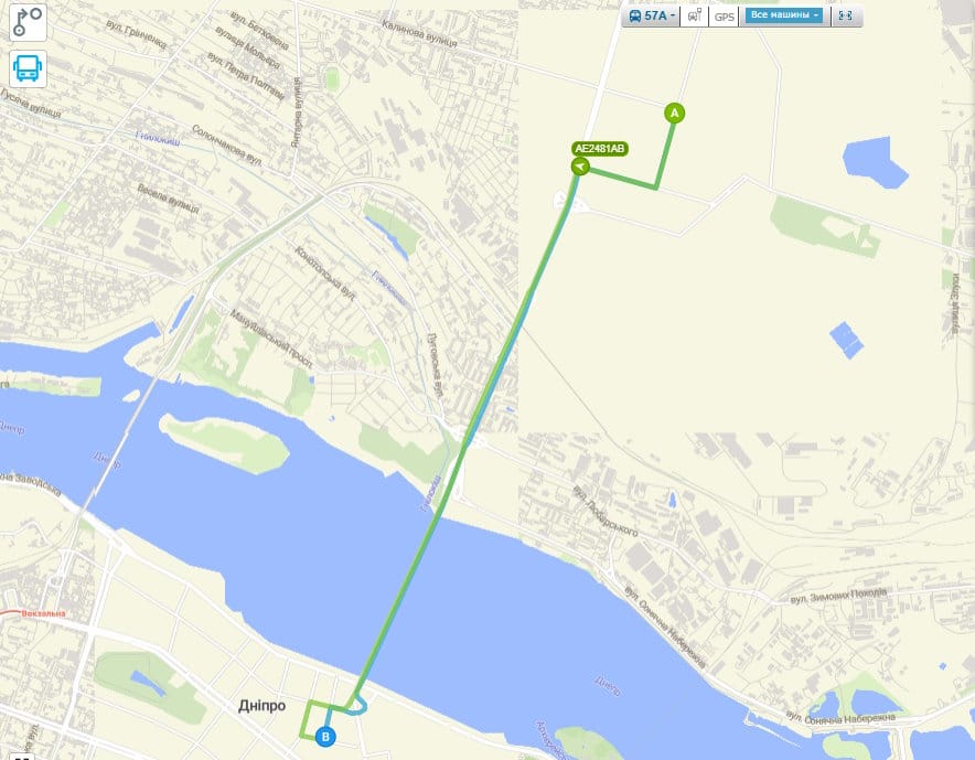 Маршрутка № 57А Дніпро