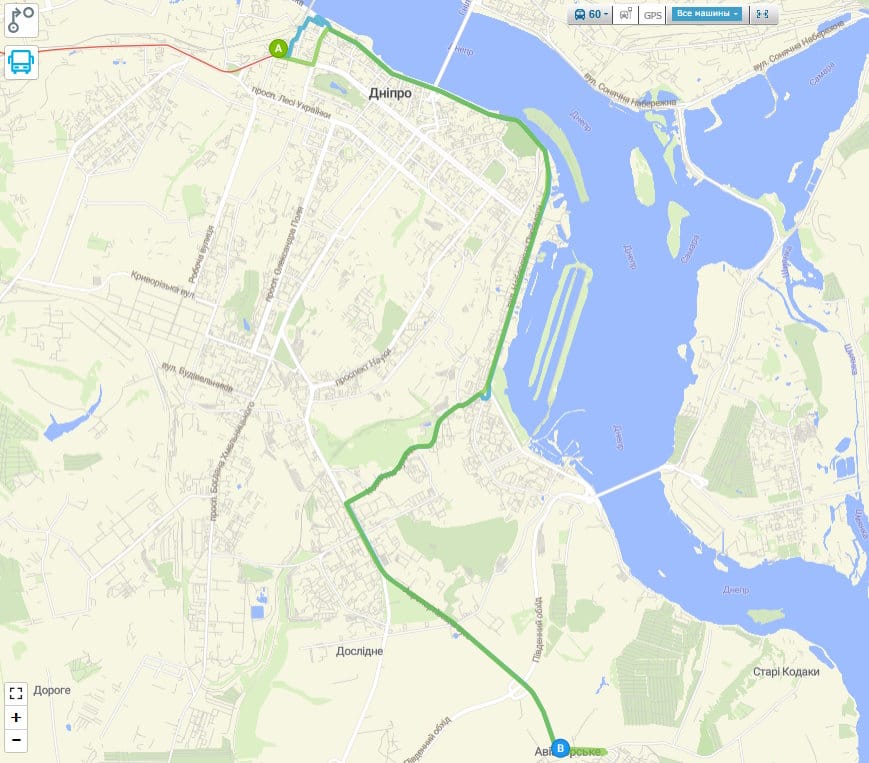 Маршрутка № 60 Дніпро