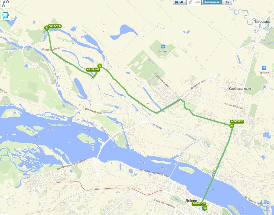 Маршрутка № 64Г Дніпро