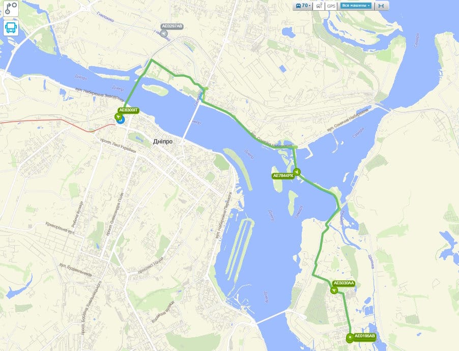 Маршрутка № 70 Дніпро