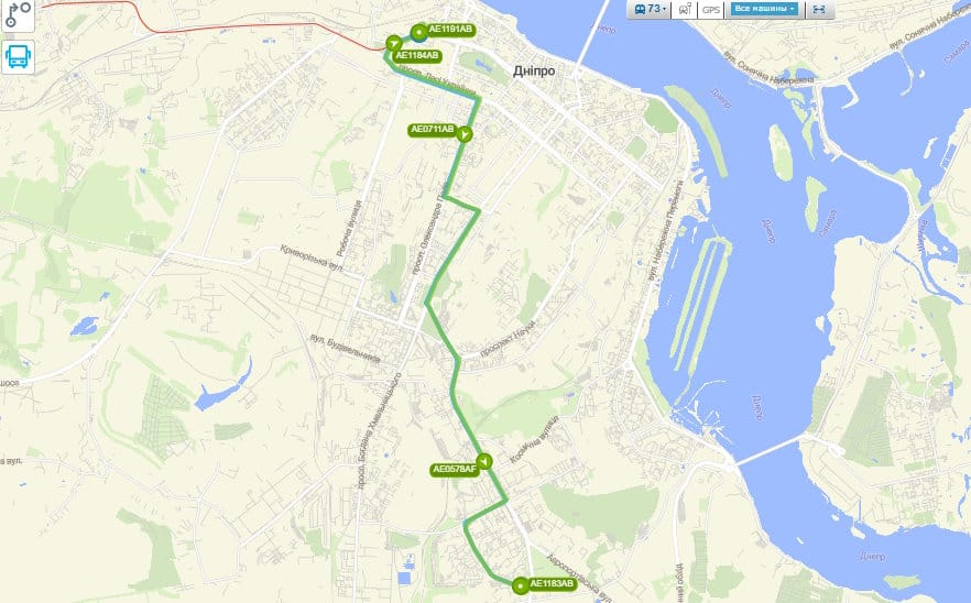 Маршрутка № 73 Дніпро