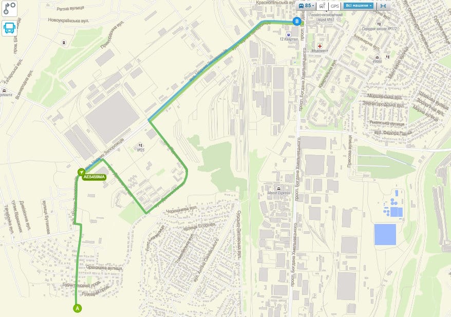 Маршрутка № 85 Дніпро