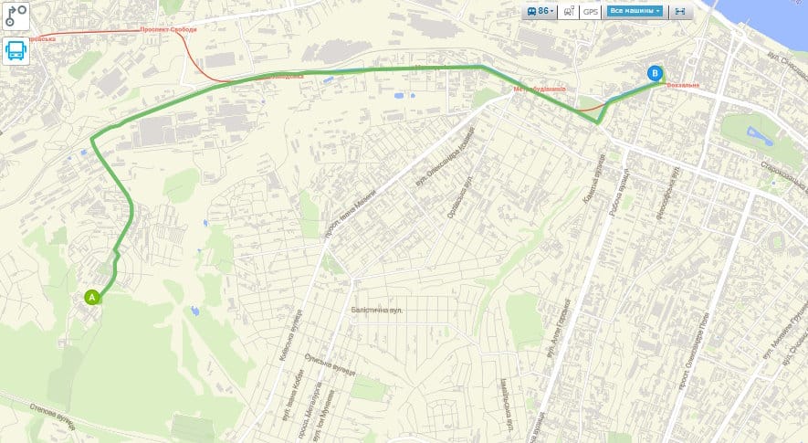 Маршрутка № 86 Дніпро