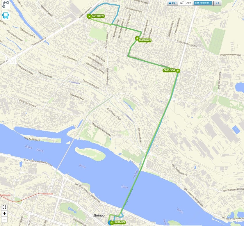 Маршрутка № 88 Дніпро