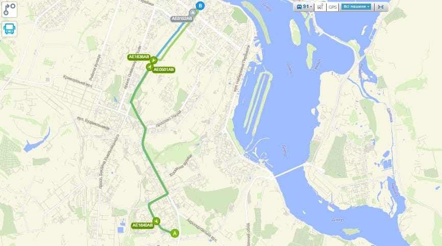 Маршрутка № 91 Дніпро