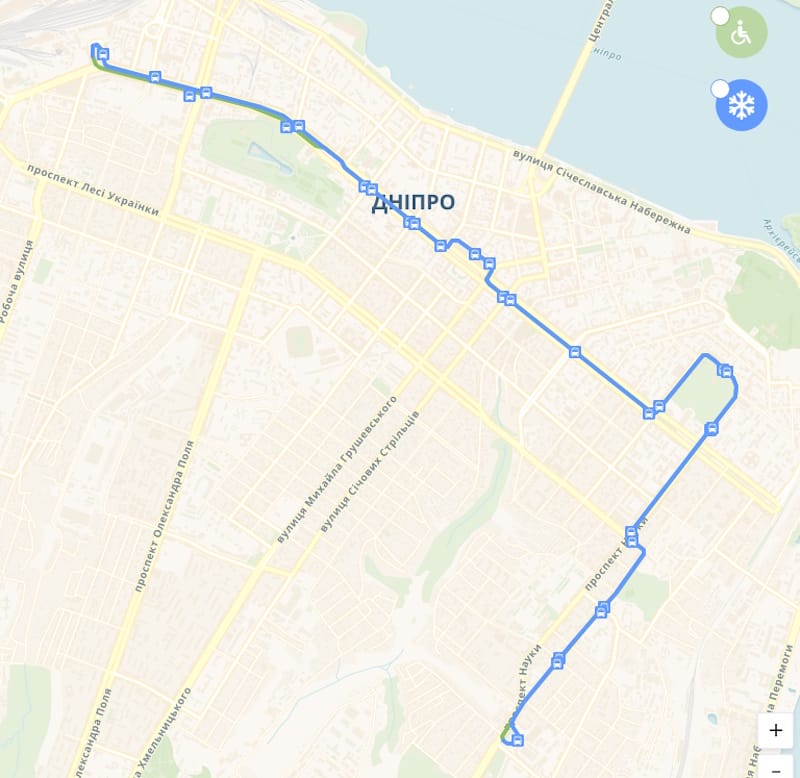 Трамвай 1 Дніпро