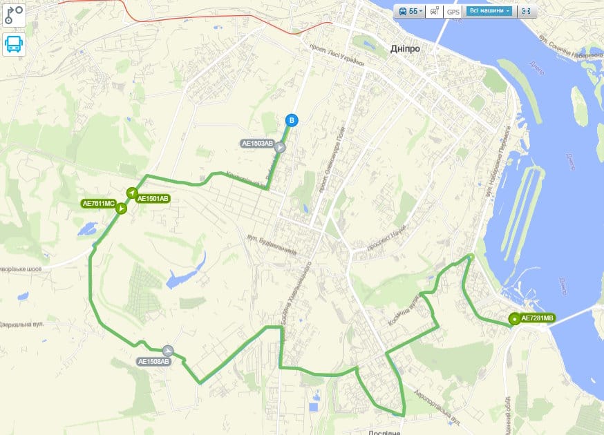 Маршрутка № 55 Дніпро