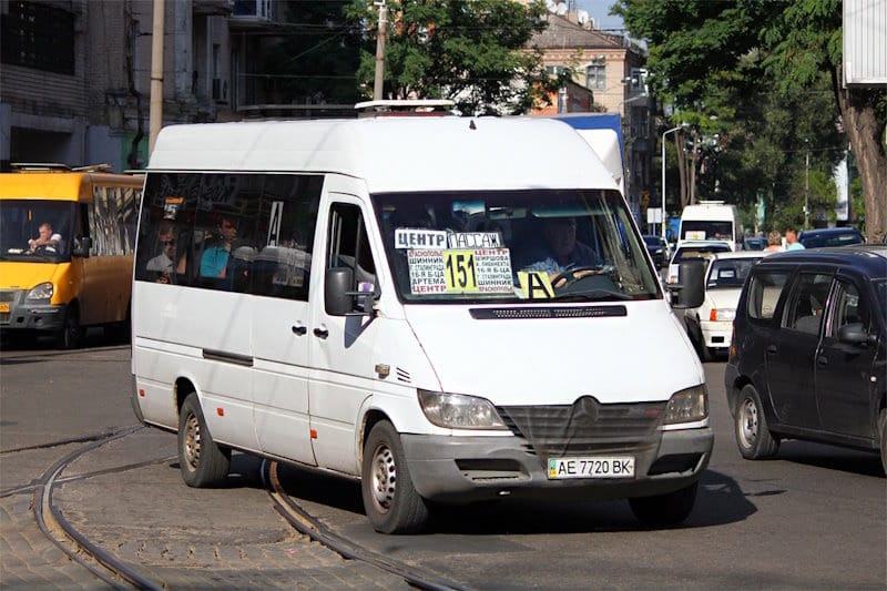 Маршрутка № 151А в Днепре