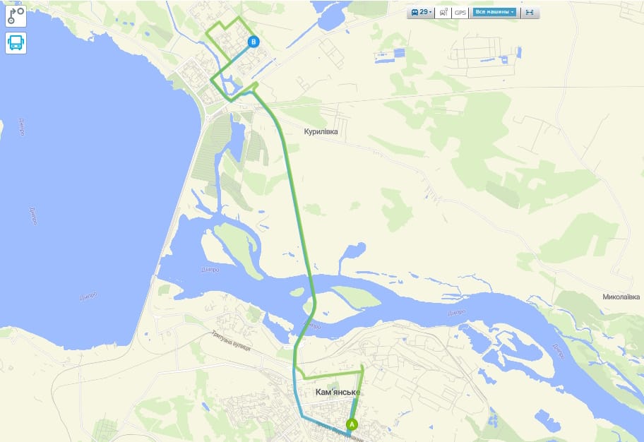 Маршрутка 29 Каменское