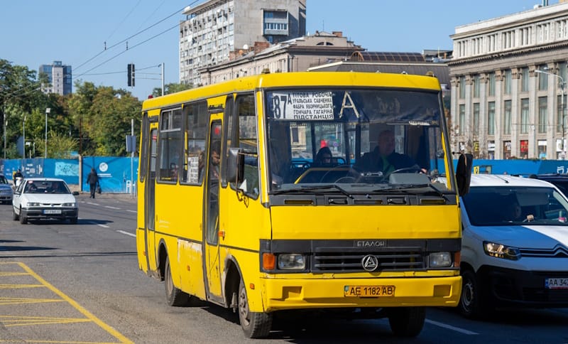 Маршрутка № 87А в Днепре