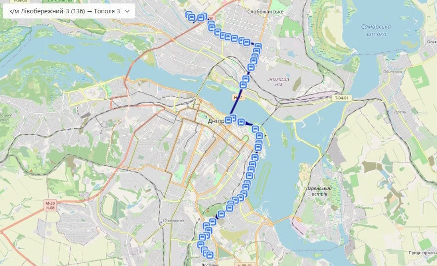 Маршрутка № 107 в Днепре