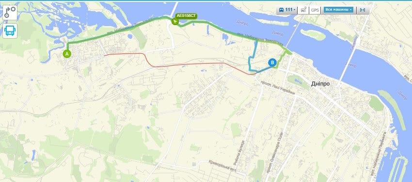 Маршрутка № 111 в Днепре
