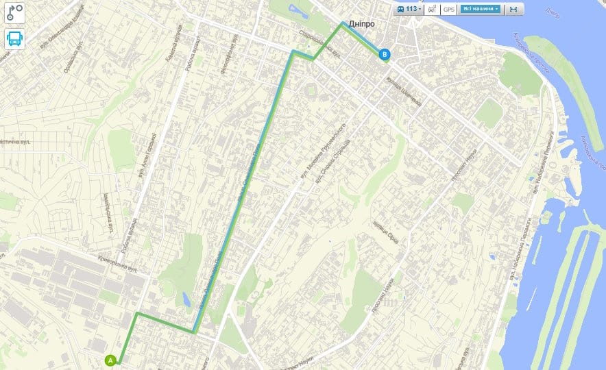 Маршрутка № 113 в Днепре