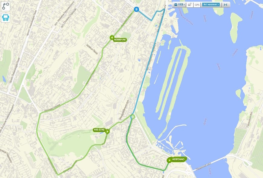 Маршрутка № 119 в Днепре