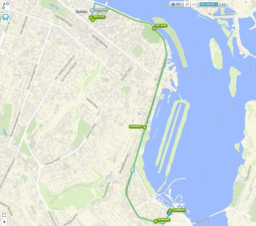 Маршрутка № 120 в Днепре