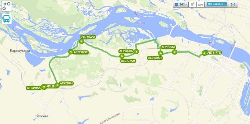 Маршрутка № 141 в Днепре