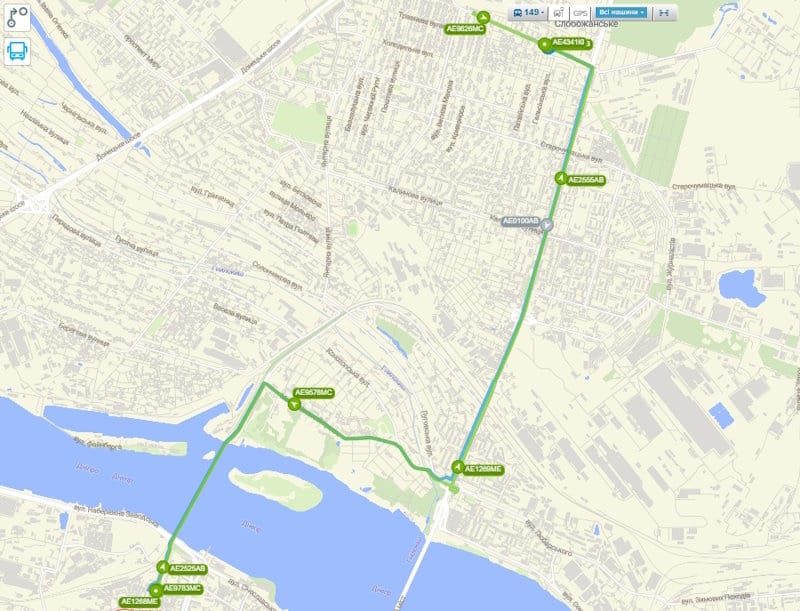 Маршрутка № 149 в Днепре