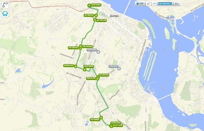 Маршрутка №155 в Днепре