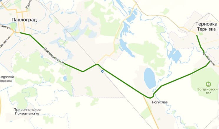 Автобус Павлоград - Терновка