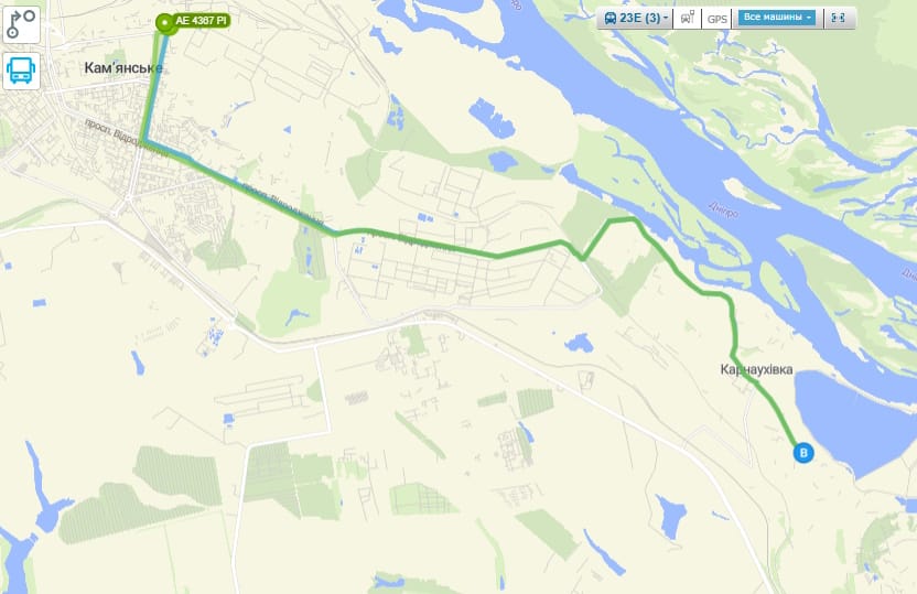 Автобус 23Е Каменское