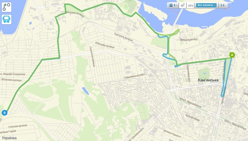 Маршрутка 1 Каменское