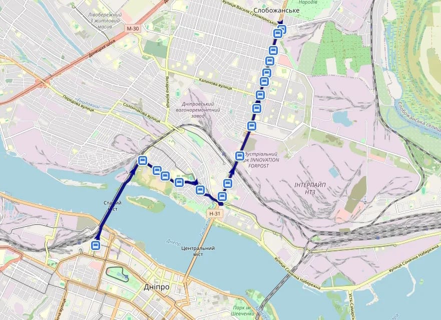 Троллейбус 3 в Днепре