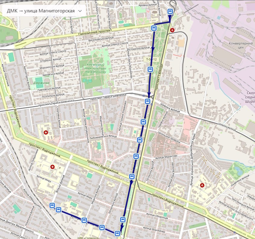 Маршрутка 11А Каменское