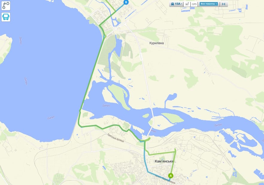 Маршрутка 15А Каменское