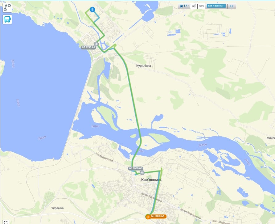 Маршрутка 17 Каменское