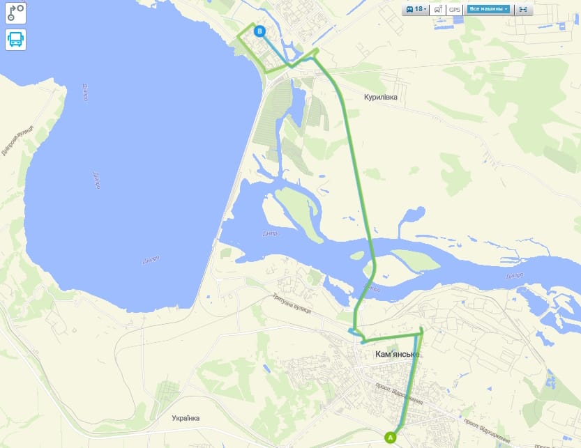 Маршрутка 18 Каменское