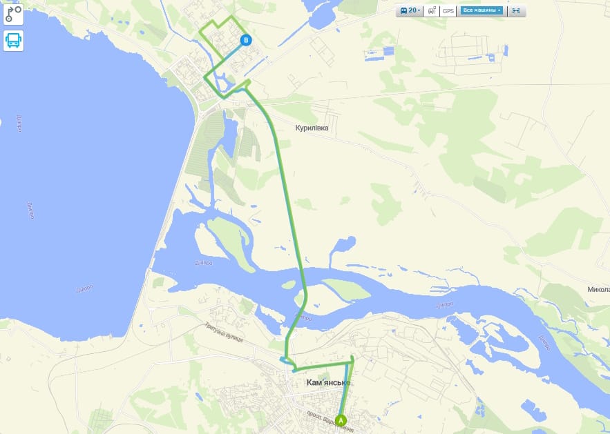 Маршрутка 20 Каменское