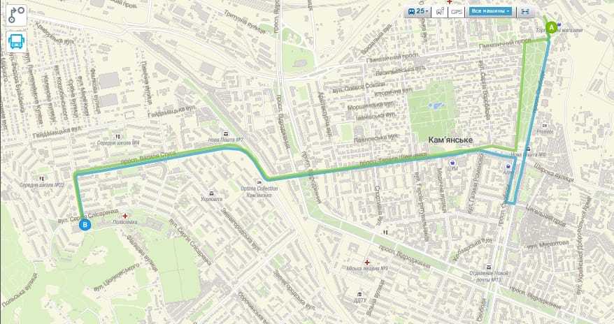 Маршрутка 25 Каменское