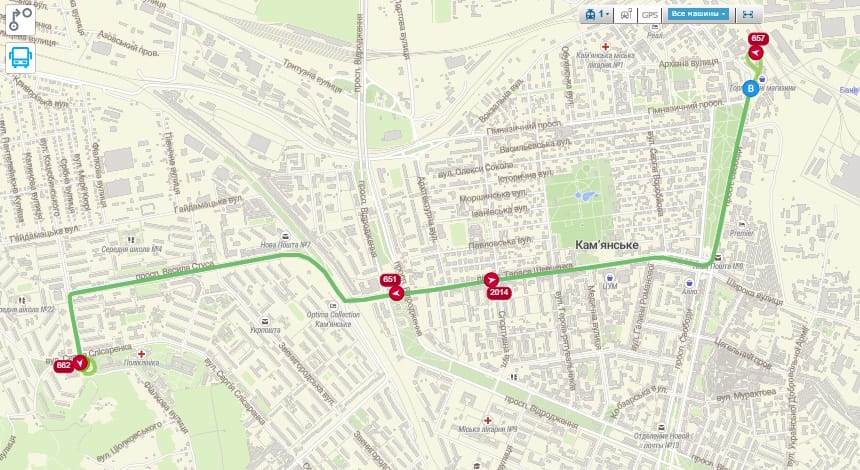 Трамвай 1 Каменское