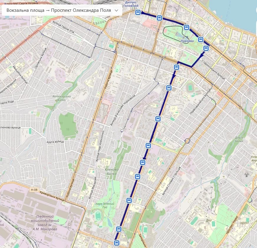 Троллейбус 5 в Днепре