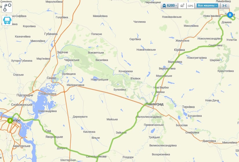 Электричка Днепр - Лозова